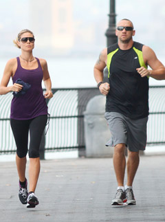Heidi Klum and bodyguard
