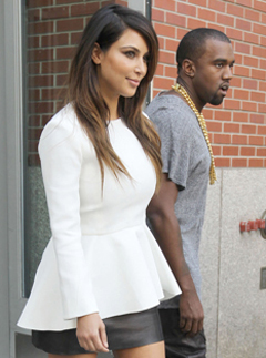 Kim Kardashian and Kanye West