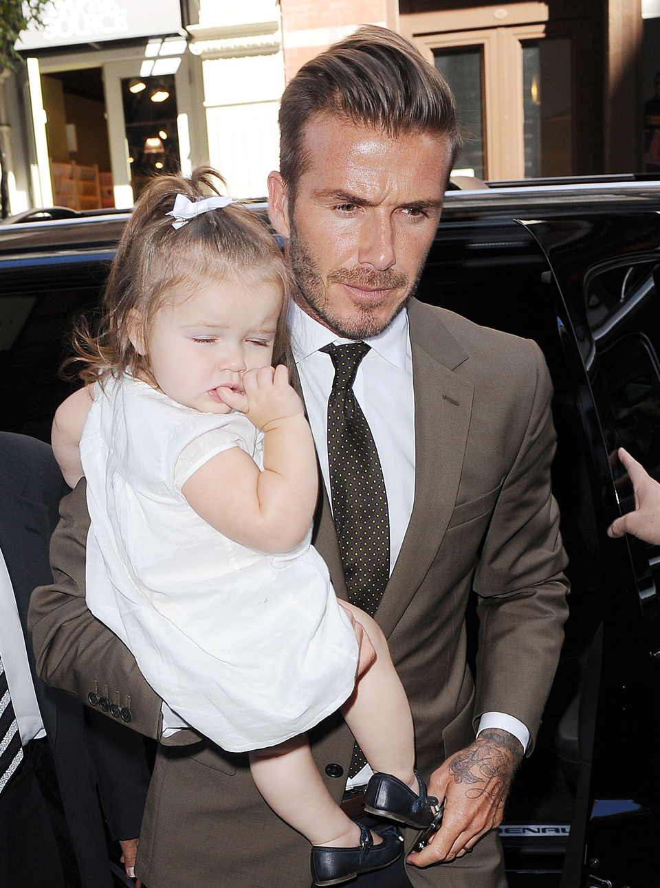Harper and David Beckham