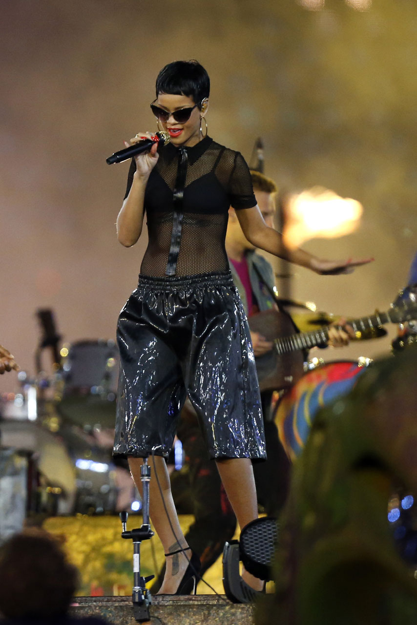 Rihanna at the London Paralympics 2012