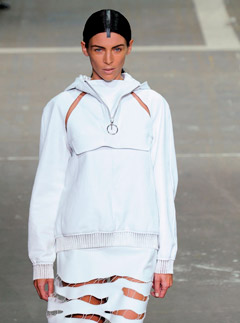 Liberty Ross modelling in the Alexander Wang spring/summer 2013 show in New York