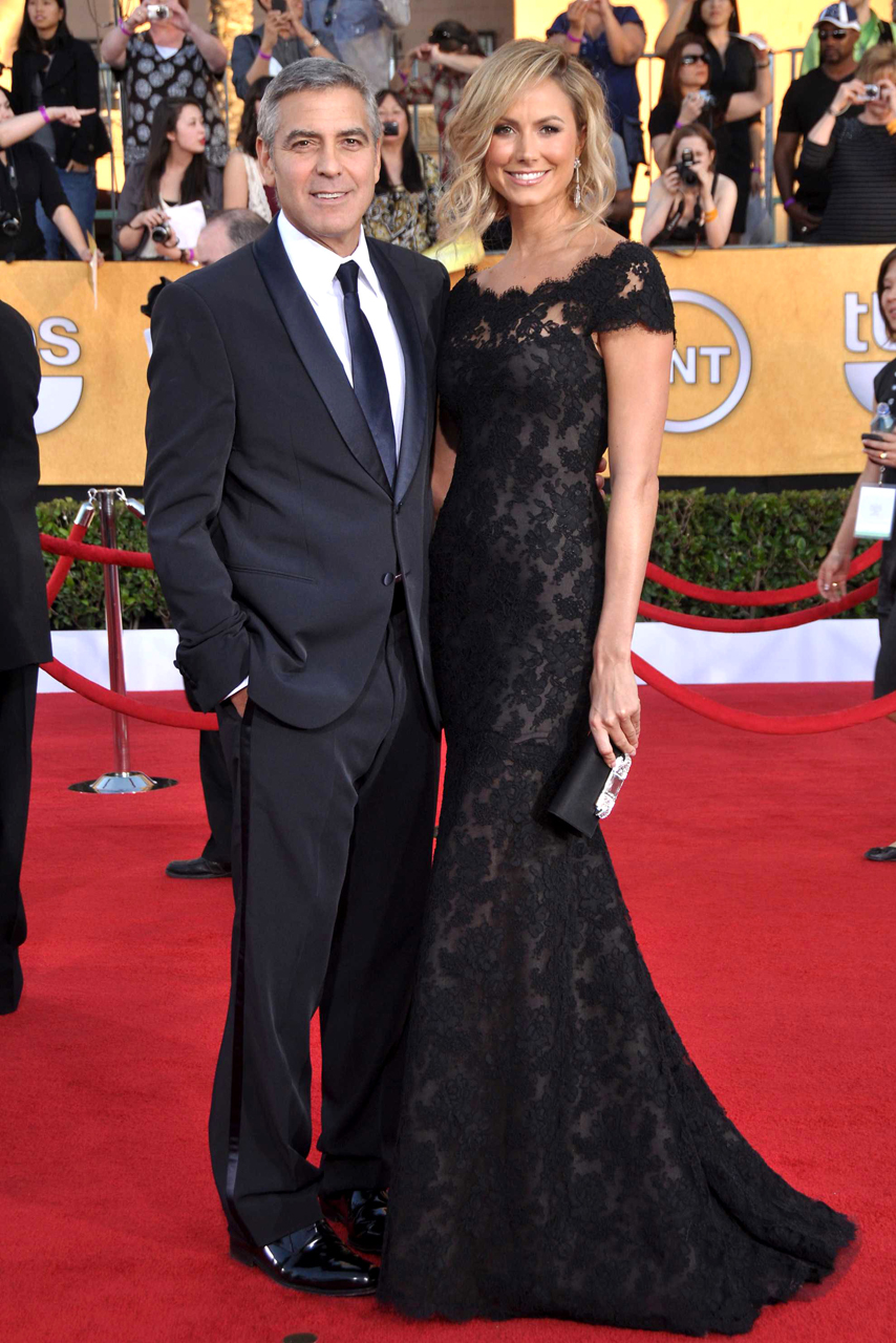George Clooney and Stacy Keibler 