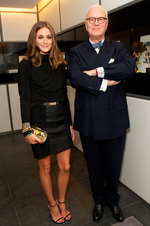 Olivia Palermo and Manolo Blahnik at London Fashion Week spring/summer 2013