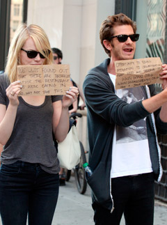 Emma Stone and Andrew Garfield