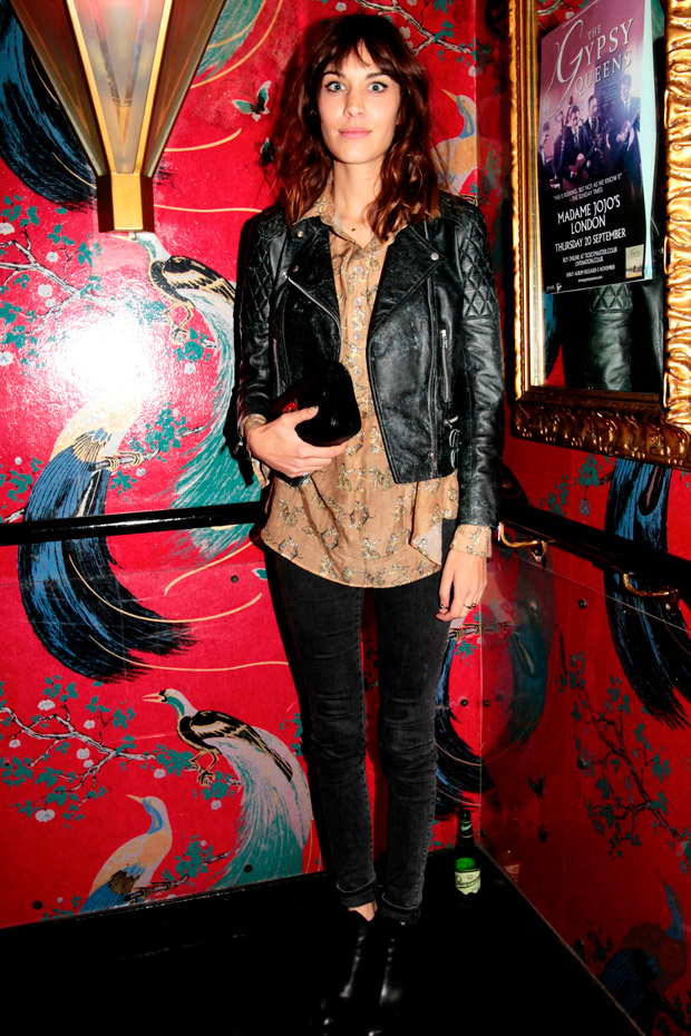 Alexa Chung at London Fashion Week spring/summer 2013