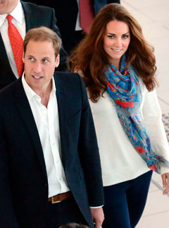 Prince William and Kate Middleton return home from Diamond Jubilee tour