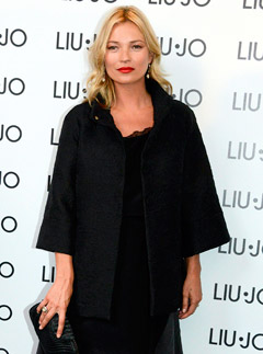 Kate Moss out and about during Milan Fashion Week spring/summer 2013