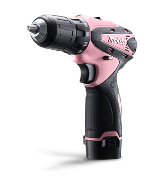 Makita pink Li-ion 10.8v drill driver