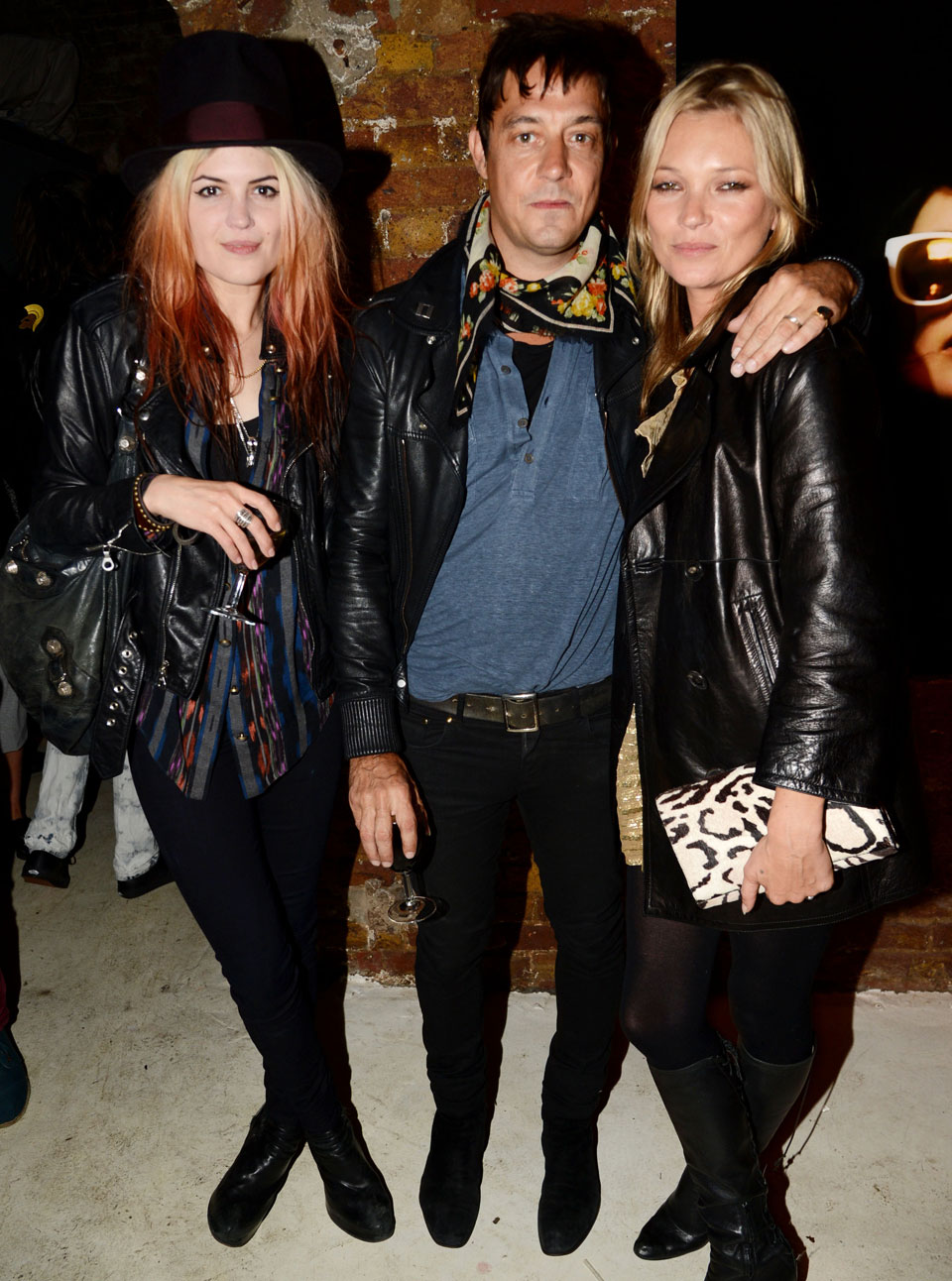 Alison Mosshart, Jamie Hince and Kate Moss