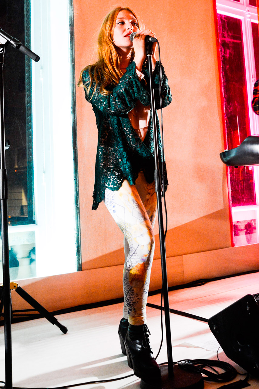 Josephine de La Baume at Paris Fashion Week spring/summer 2013