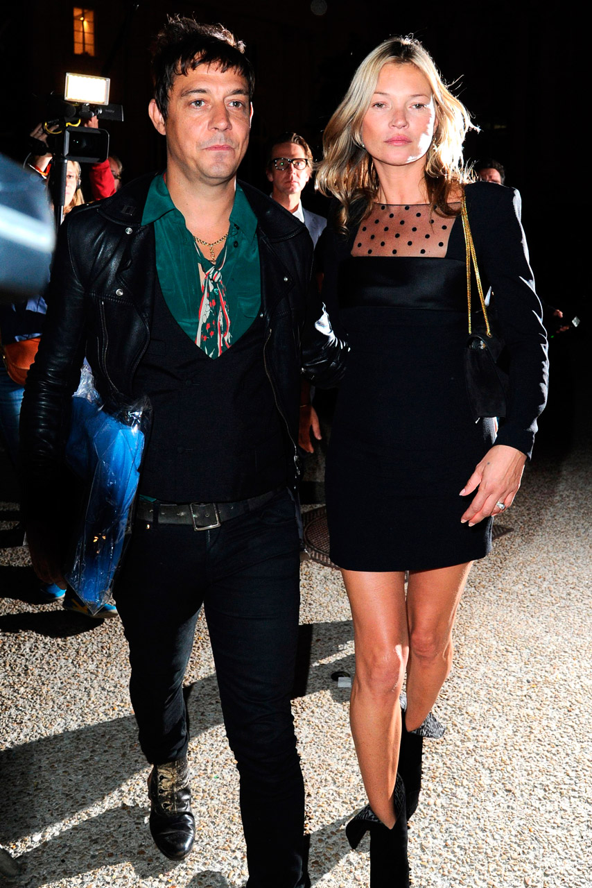 Jamie Hince and Kate Moss at Paris Fashion Week spring/summer 2013