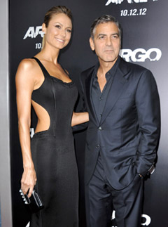George Clooney and Stacy Keibler