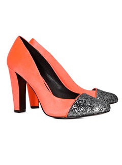 Reiss Olympia encrusted toecap pump