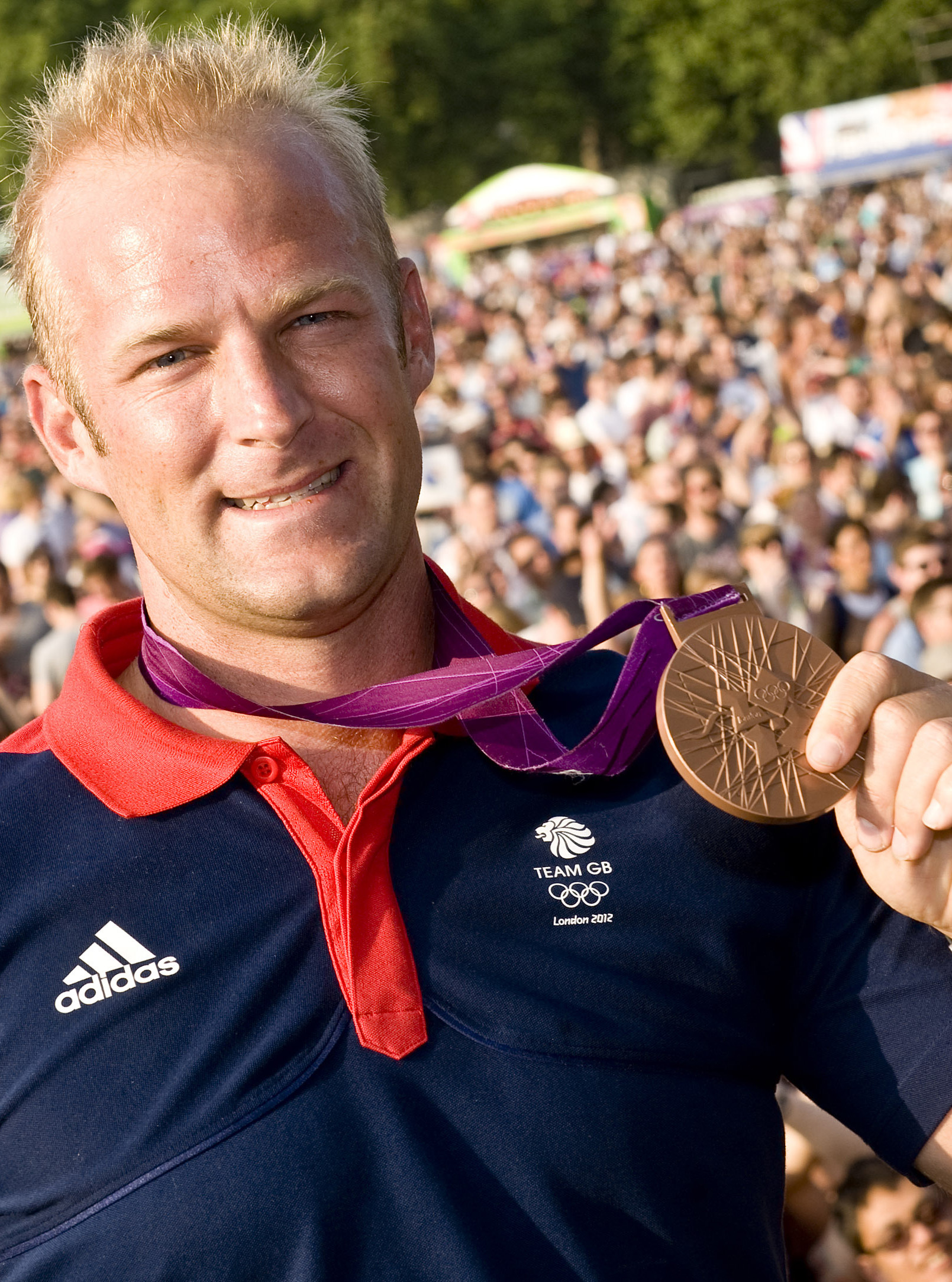 Alex Partridge with medal