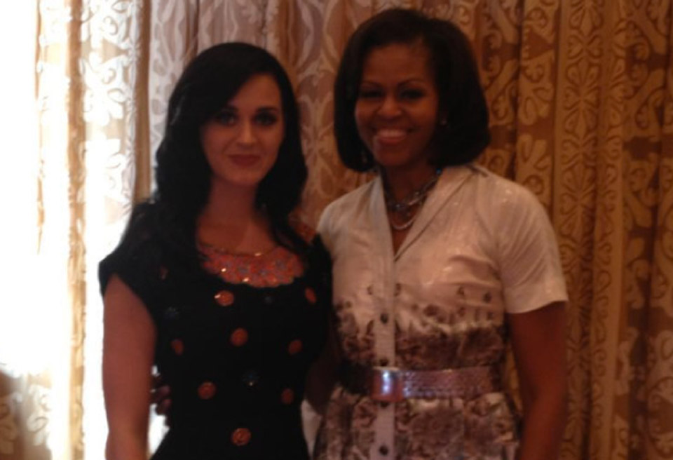 Katy Perry and Michelle Obama Katy Perry and Michelle Obama