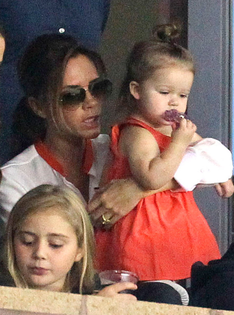 Victoria and Harper Beckham