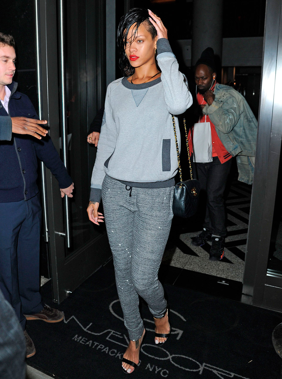 Rihanna spotted leaving rehearsals for Victoria's Secret 2012 catwalk show