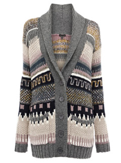 Warehouse Fairisle Cardi 