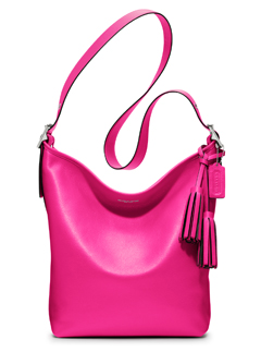 Win No. 19889 Coach Legacy Leather Duffle Handbag in Fuschia, worth £295 - marie claire competition LP