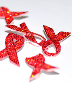 National AIDS Trust Red Ribbon Brooch