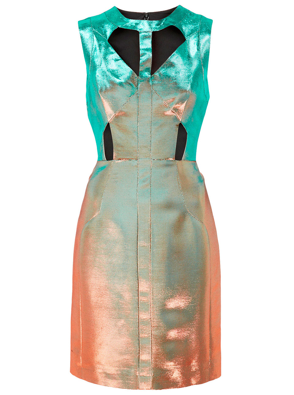 Topshop metallic dress