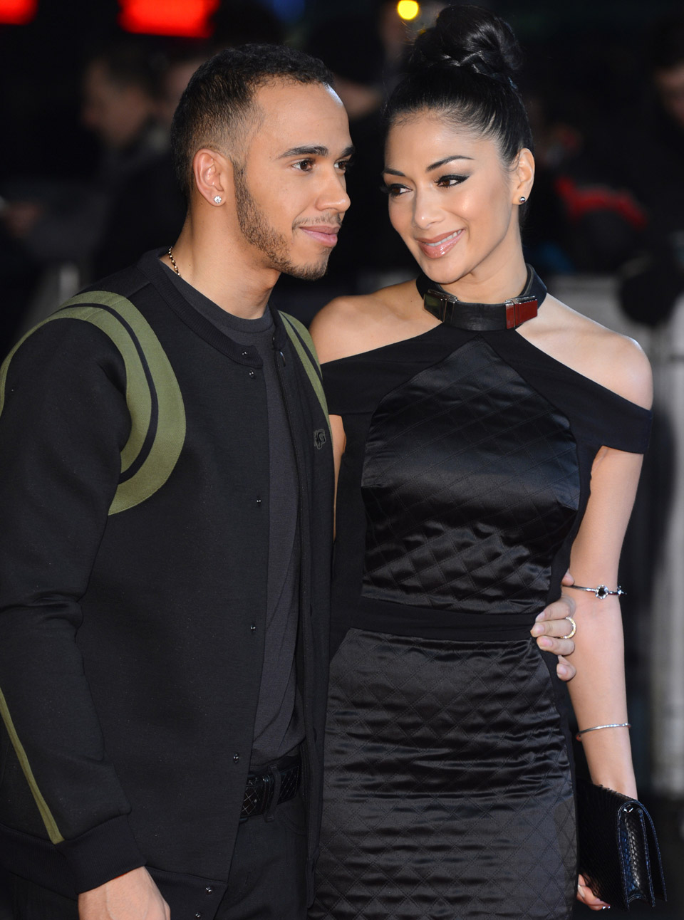 Nicole Scherzinger and Lewis Hamilton