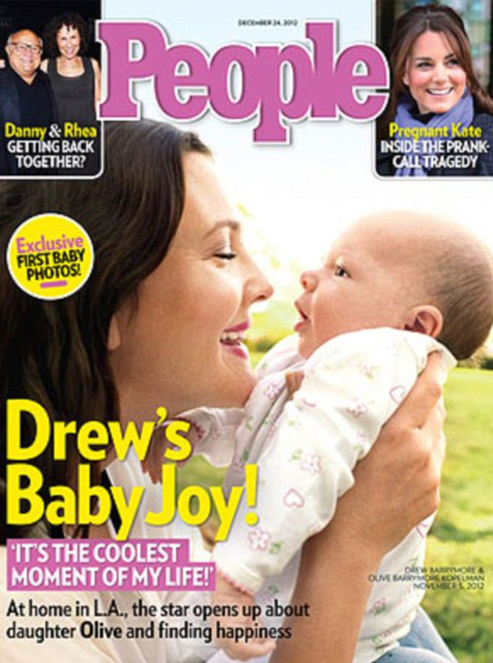Drew Barrymore - Baby Olive - Celebrity Babies - Marie Claire - Marie Claire UK