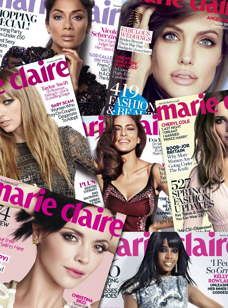 Marie Claire's 2012 Cover Stars