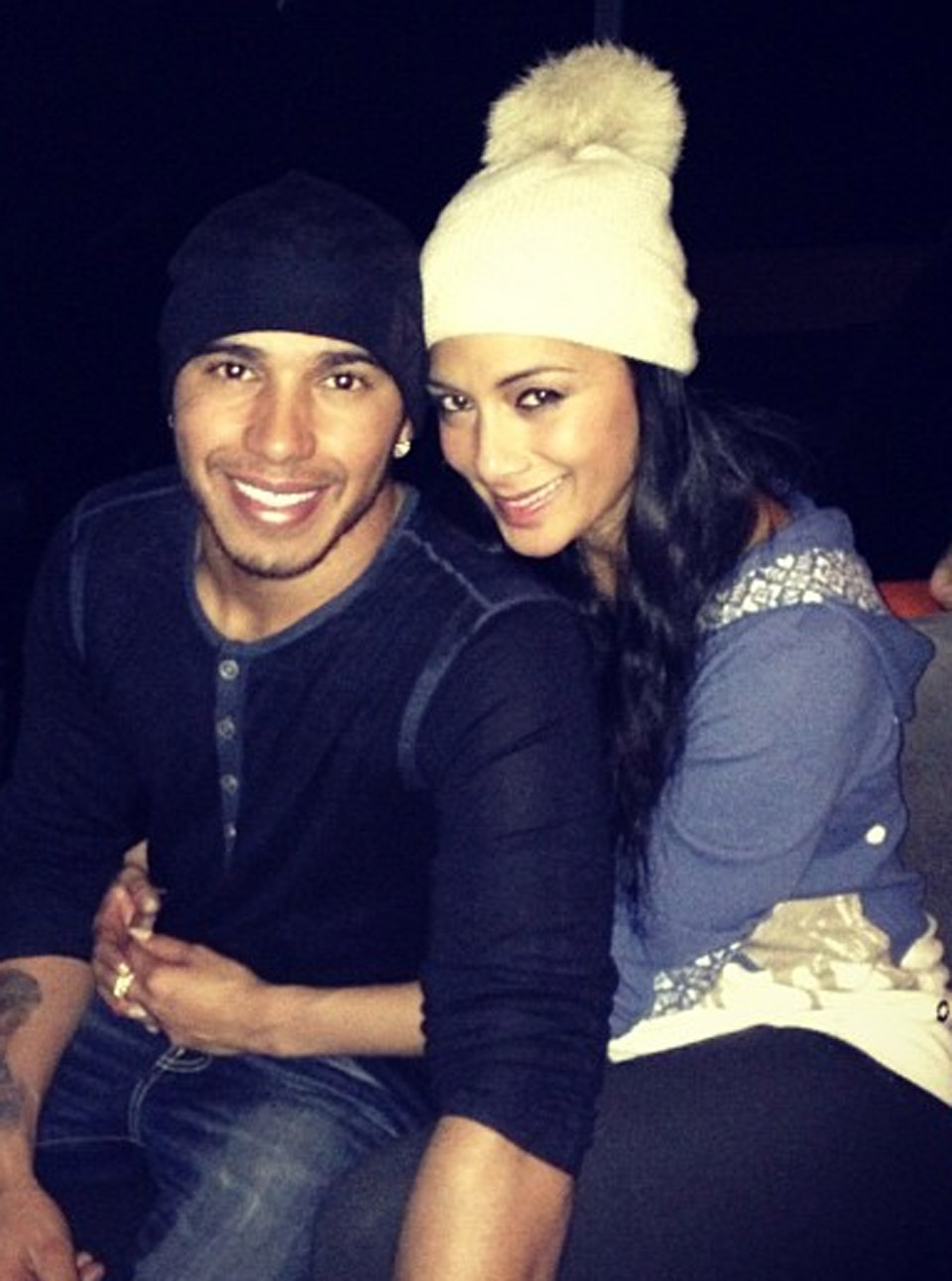 Nicole Scherzinger and Lewis Hamilton