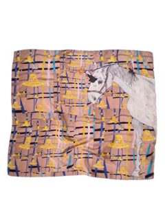 David Longshaw silk scarf