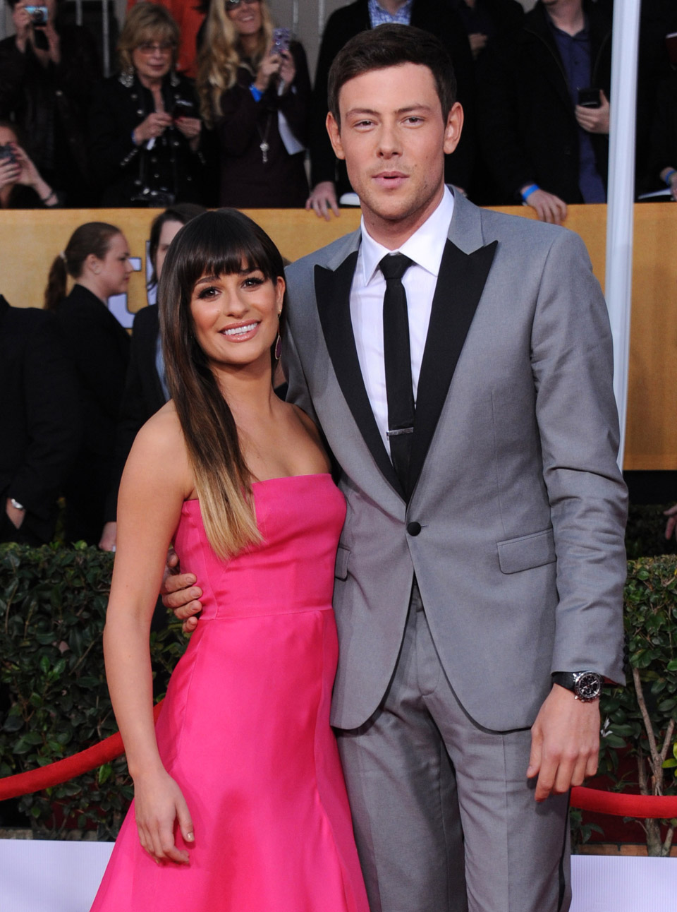 Lea Michele and Cory Monteith at the Screen Actors Guild Awards