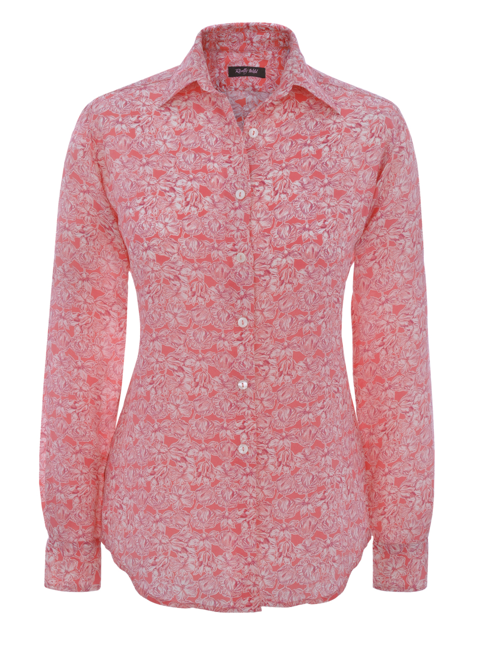 Chiffon Shirt Soft Berry Front 