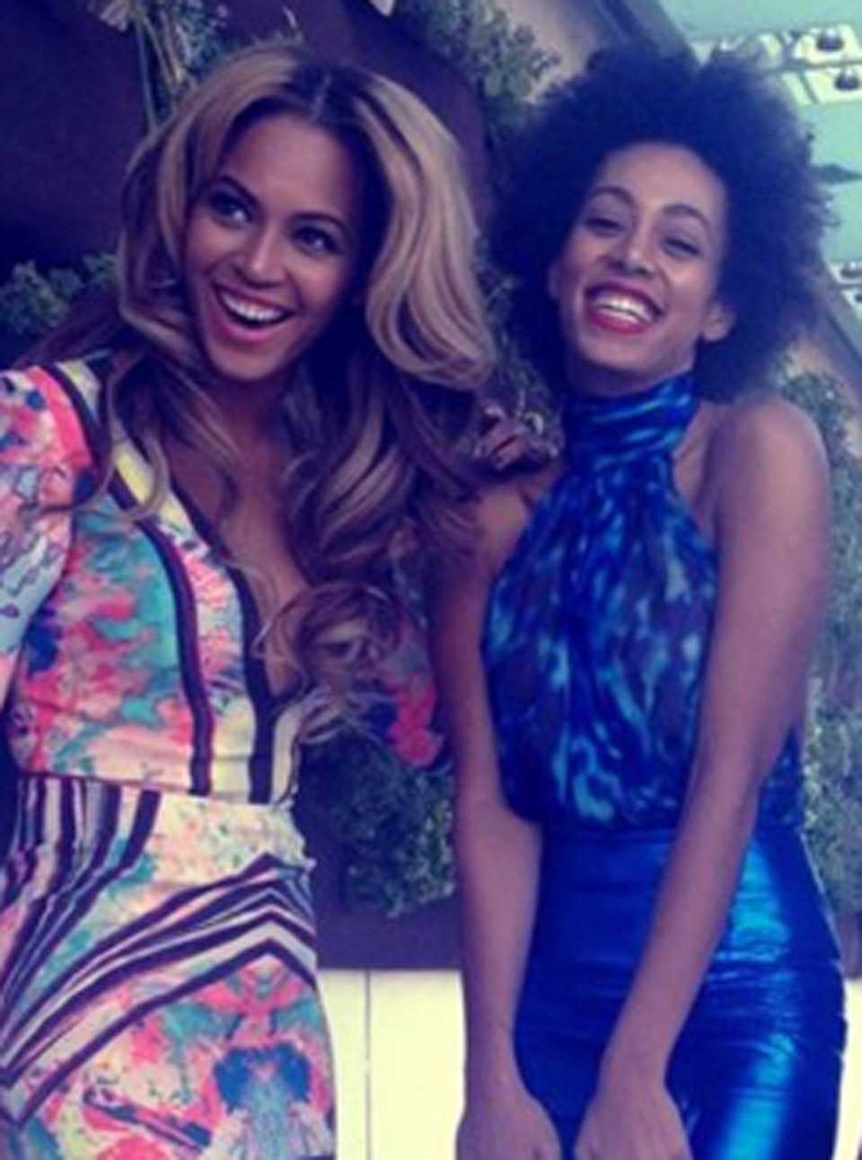 Beyonce Knowles and Solange Knowles