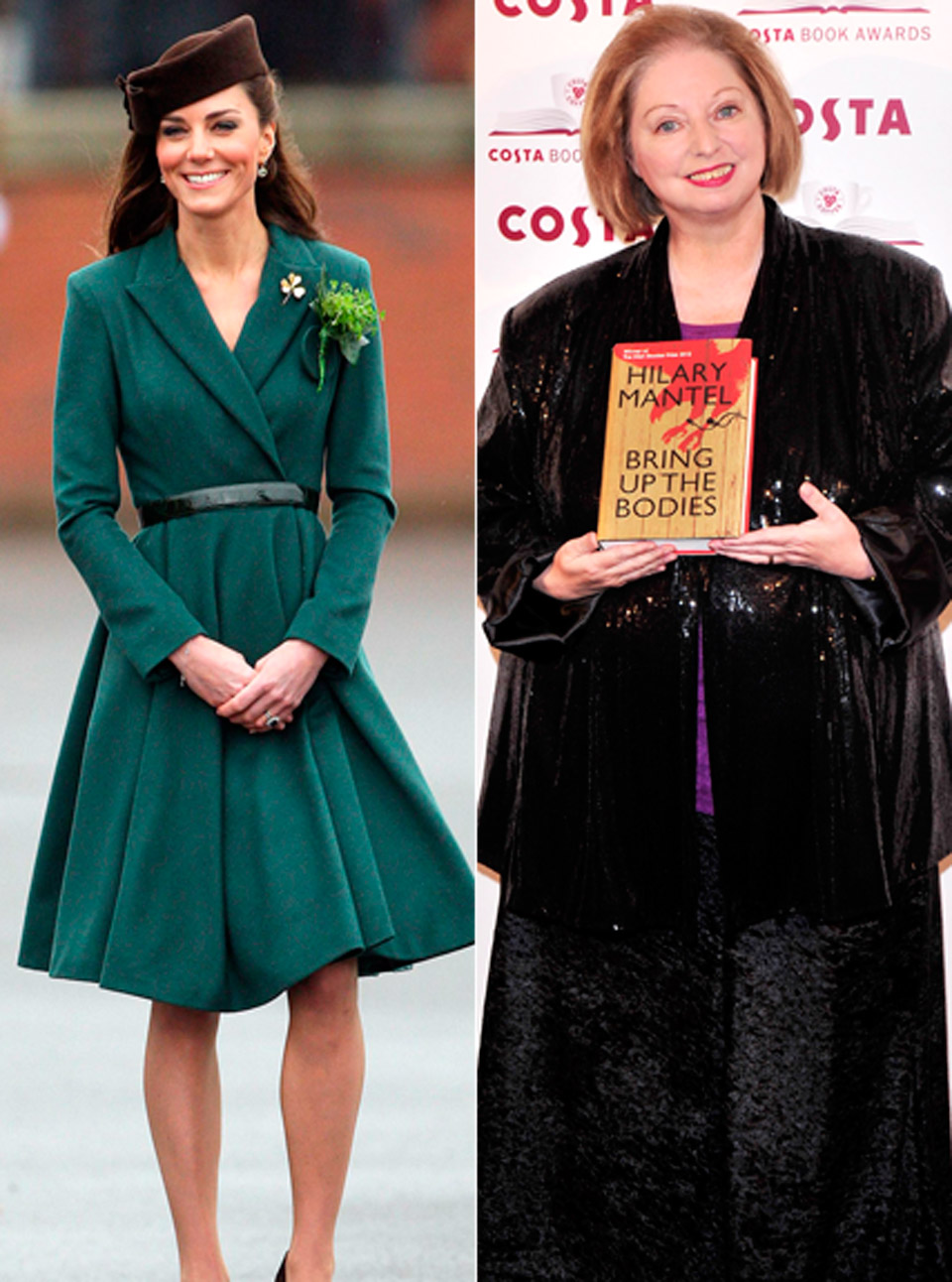 Kate Middleton and Hilary Mantel