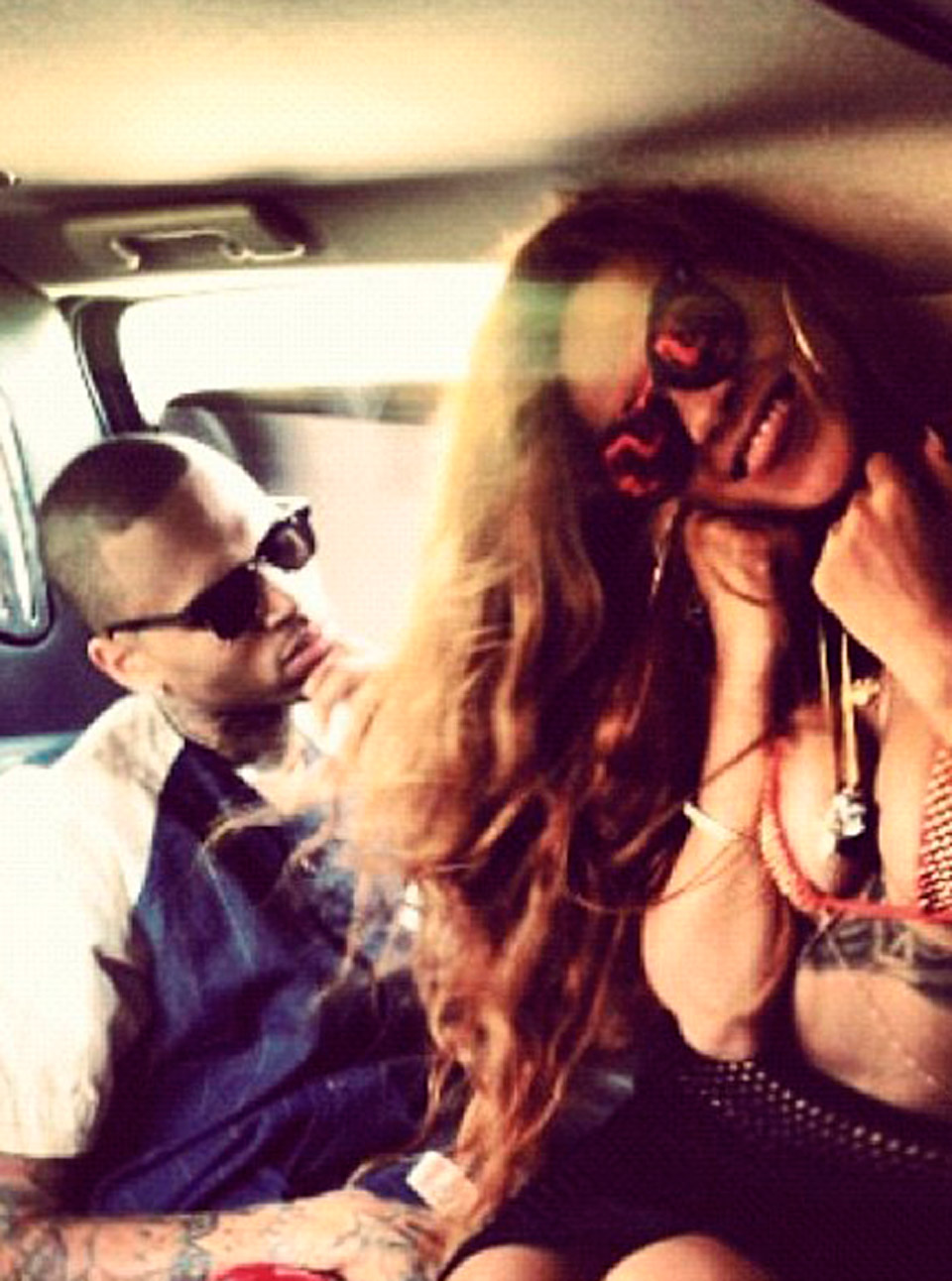 Rihanna and Chris Brown