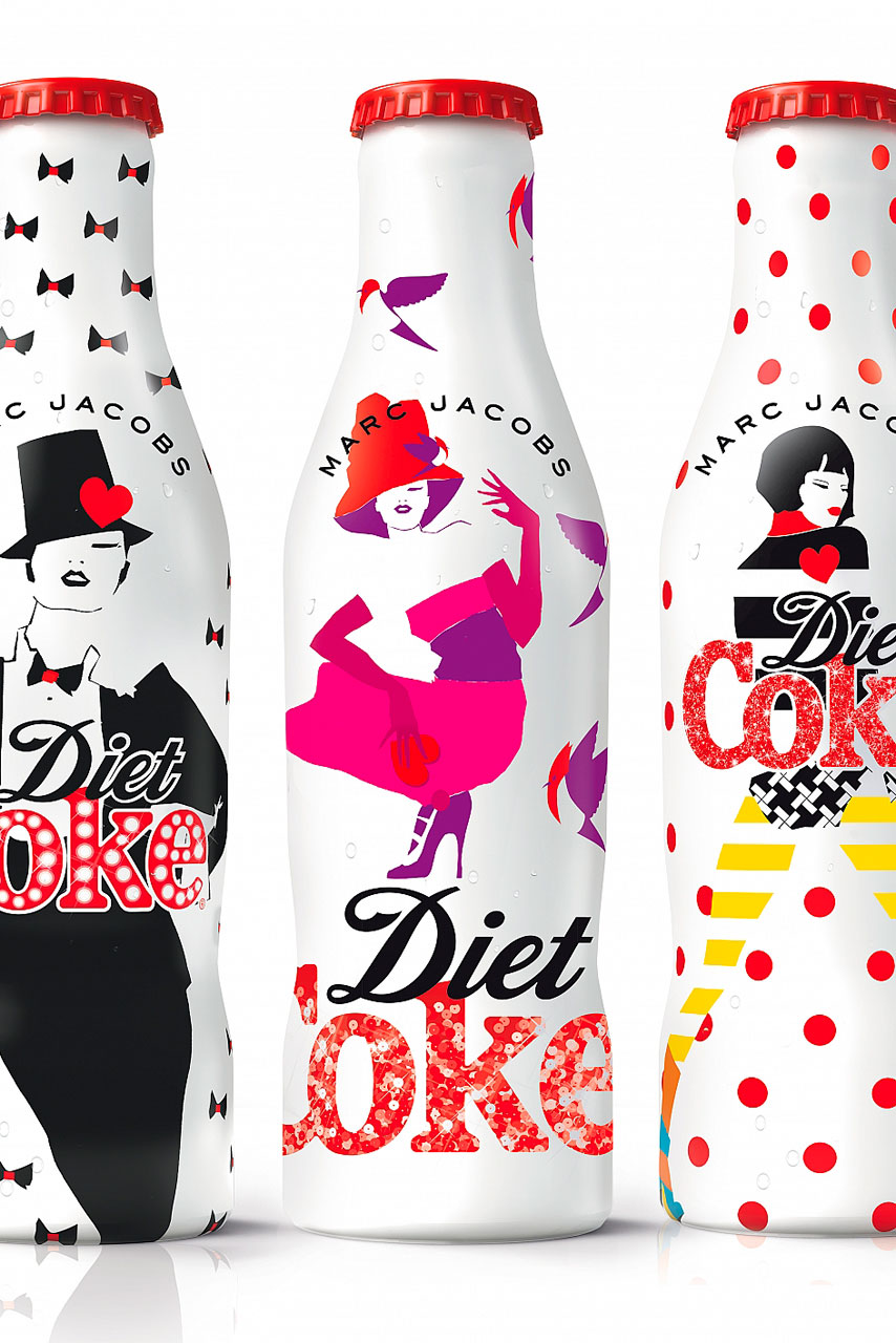 Marc Jacobs launches his Diet Coke bottles in London