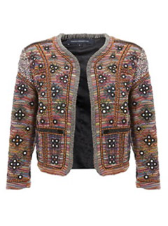 French Connection Sable Striped Jacket