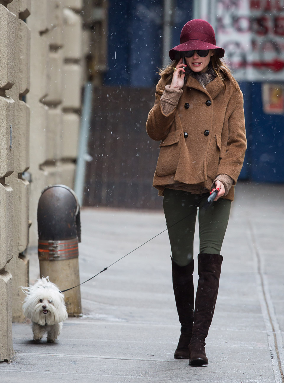 Olivia Palermo out and about in snowy New York