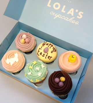 Lola's easter cupcake box