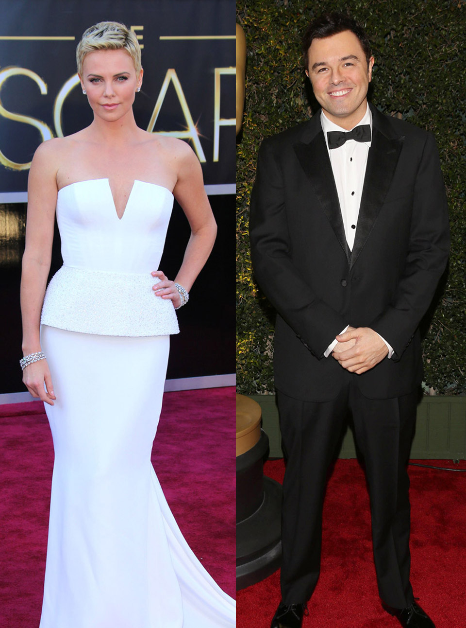 Charlize Theron and Seth MacFarlane