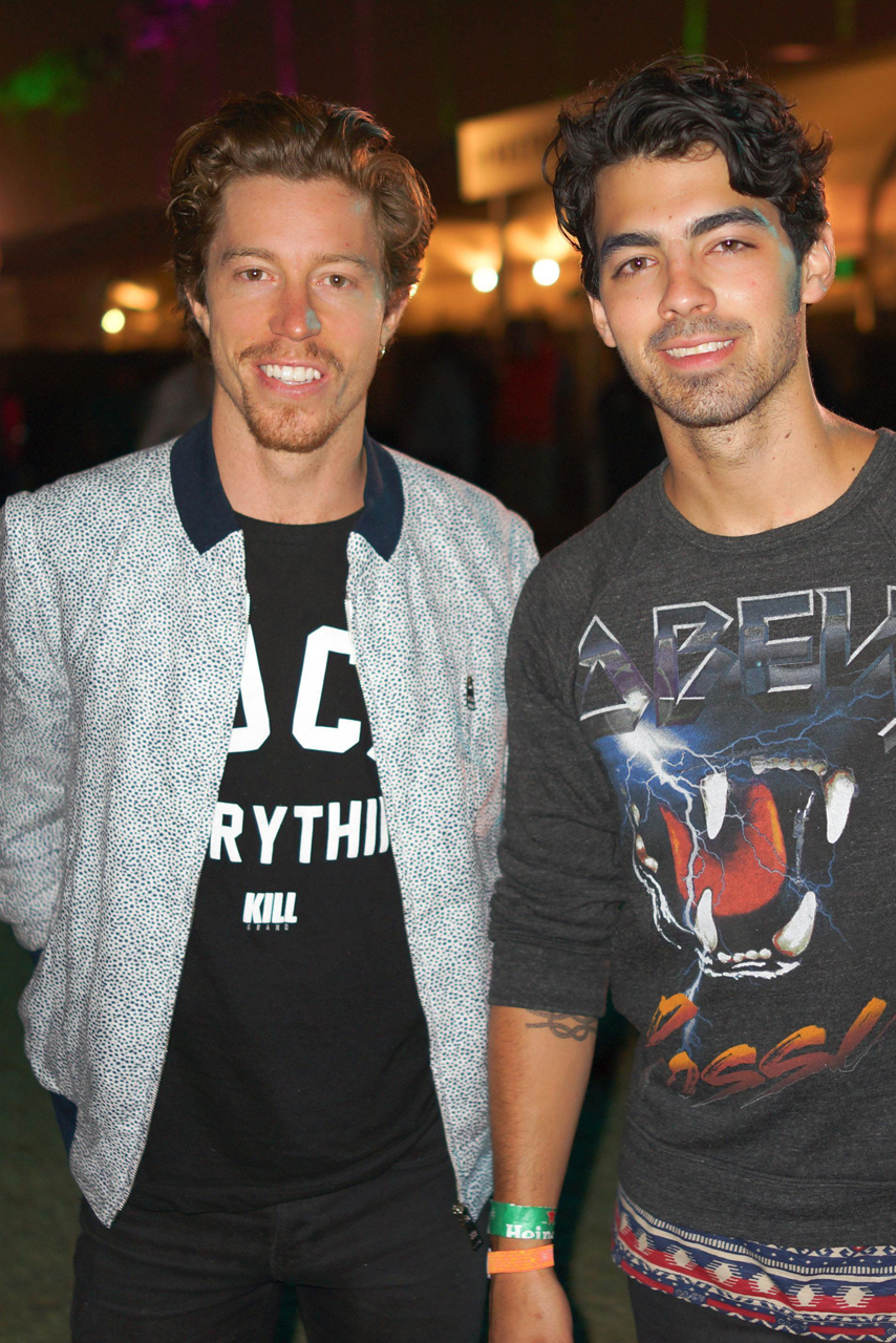 Coachella 2013 - Shaun White and Joe Jonas 