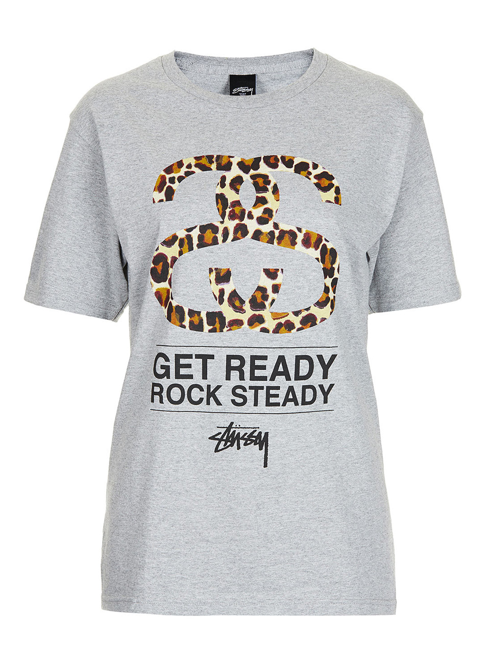 Topshop Leopard Tee By Stussy 