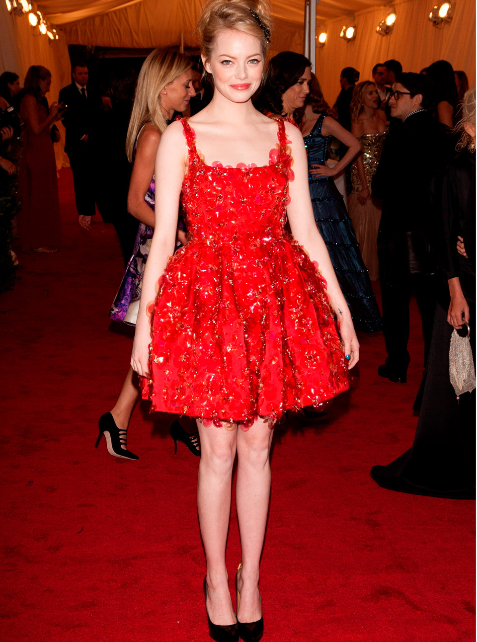 Emma Stone at the Met Ball 2012