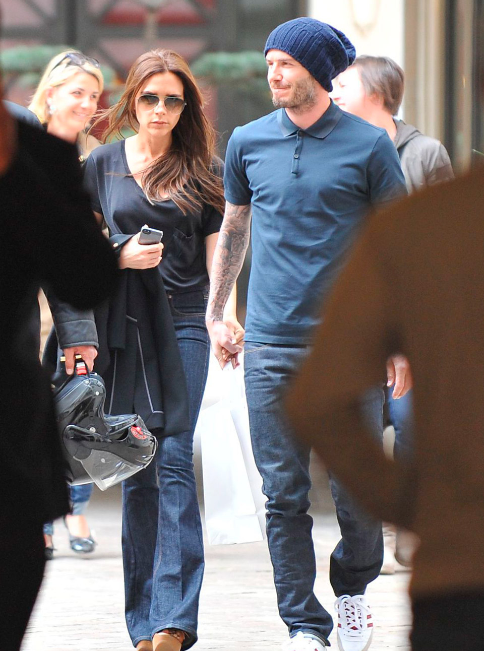 David And Victoria Beckham Go On A Shopping Spree In Paris
