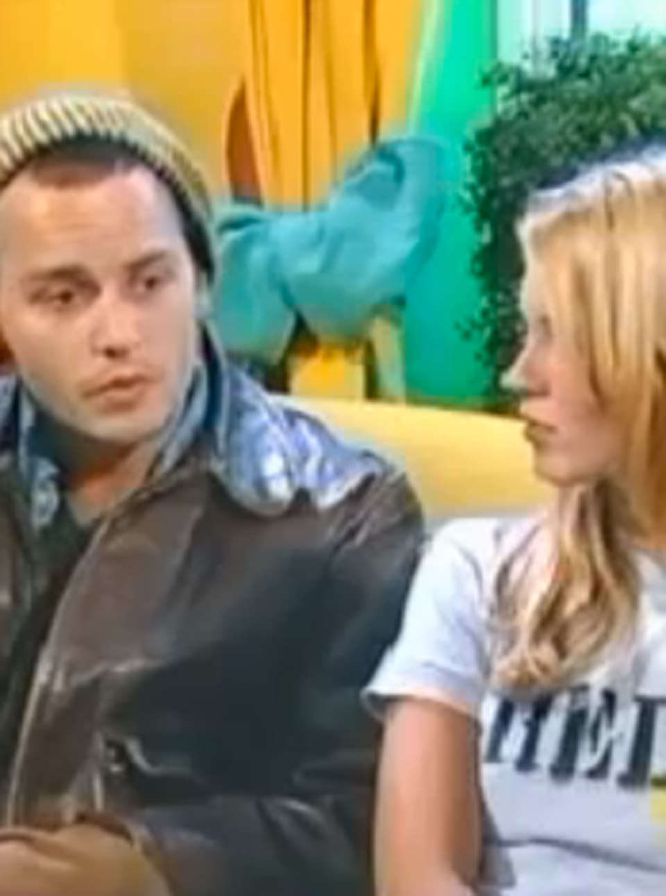 Johnny Depp and Kate Moss on The Big Breakfast