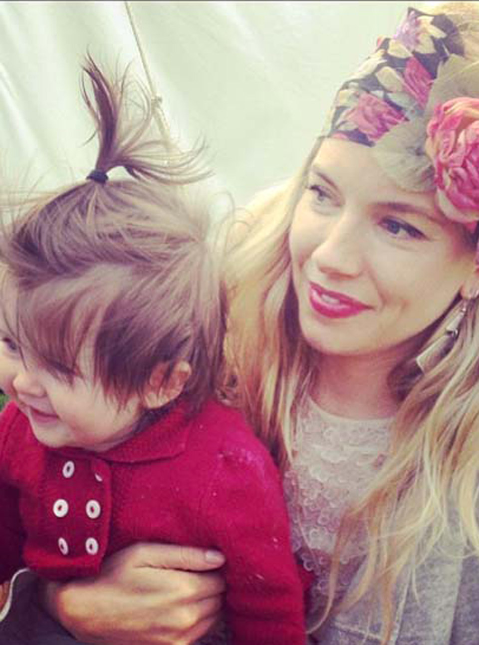 Sienna Miller and baby Marlowe