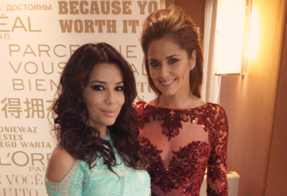 Eva Longoria tweets picture with Cheryl Cole at Cannes
