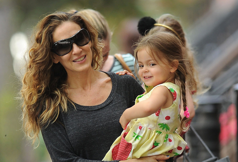Sarah Jessica Parker children school run
