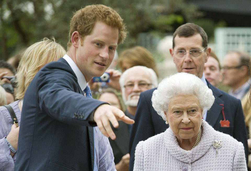 Prince Harry and The Queen Chelsea Flower Show