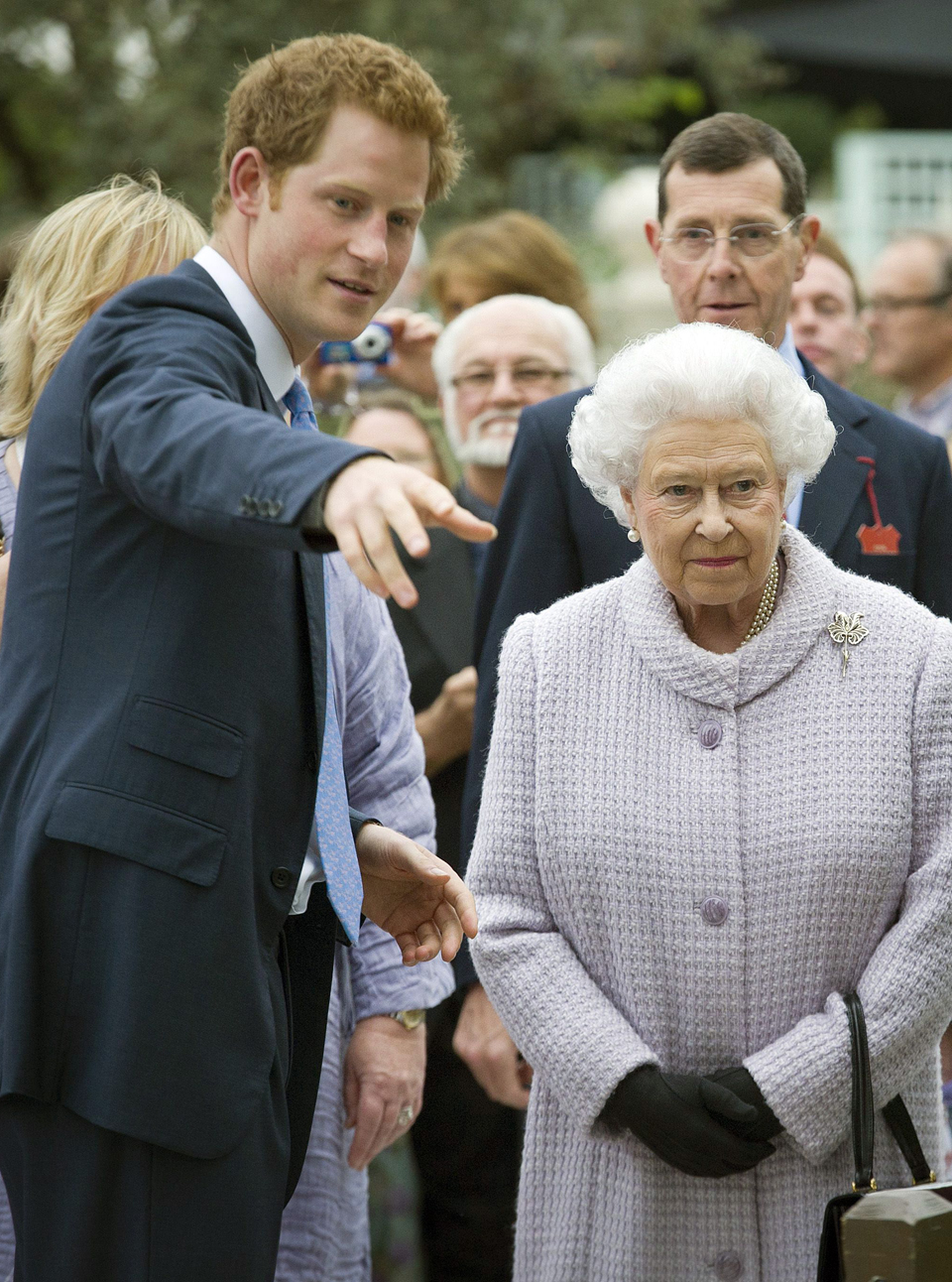 Prince Harry and The Queen Chelsea Flower Show